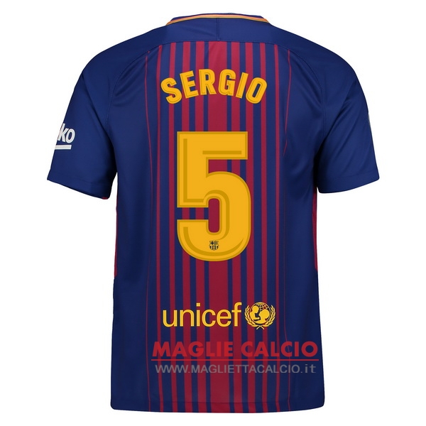 nuova maglietta barcellona 2017-2018 sergio 5 prima